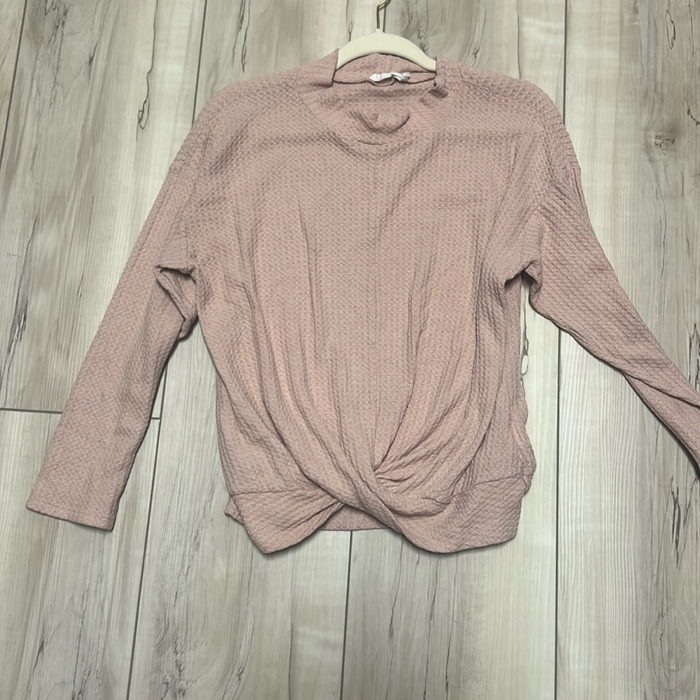 Pink knit sweater